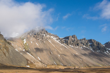 mountain scene in Iceland