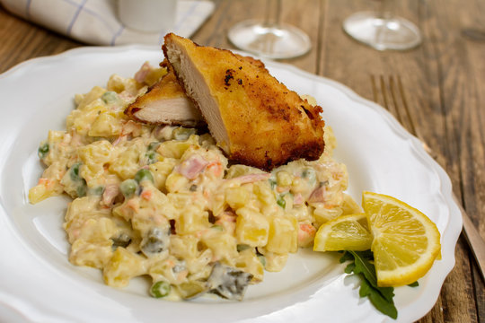 Wiener Schnitzel With Potato Salad