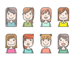 avatars people. women