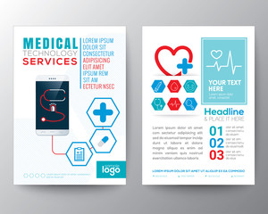 Health Care and Medical Poster Brochure Flyer design Layout vector template