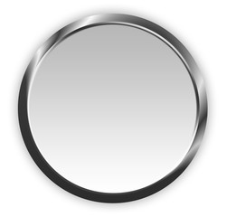 Silver round frame