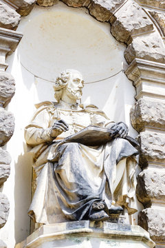 Shakespeare Skulptur vor der Semperoper in Dresden (von Ernst Ju