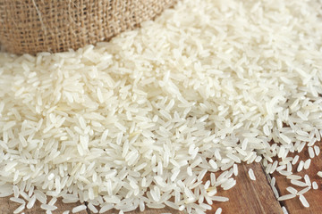 jasmine rice. rice grains.
