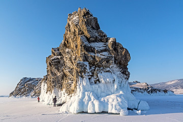 Oltrek island on lake Baikal 