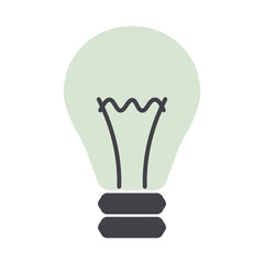 vector symbol of grey and blue lamp isolated