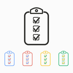 Clipboard - vector icon.