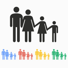 Family - vector icon.