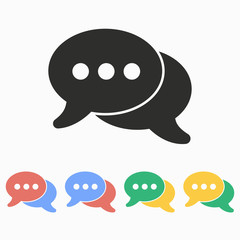 Chatting - vector icon.