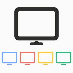TV - vector icon.