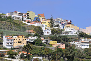 Fototapeta premium The heights of Icod de Los Vinos in the northwest of Tenerife in the Spanish Canary Islands