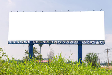 large Blank billboard ready for new advertisement