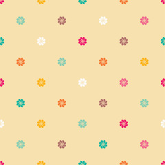 Seamless vector background with decorative flowers. Print. Cloth design, wallpaper.