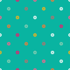 Seamless vector background with decorative flowers. Print. Cloth design, wallpaper.