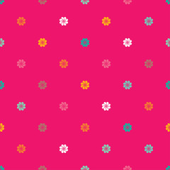 Seamless vector background with decorative flowers. Print. Cloth design, wallpaper.