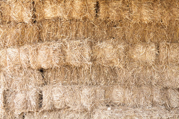 straw wall texture background.