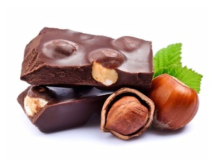 Chocolate with hazelnuts