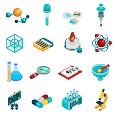  Science Icons Set