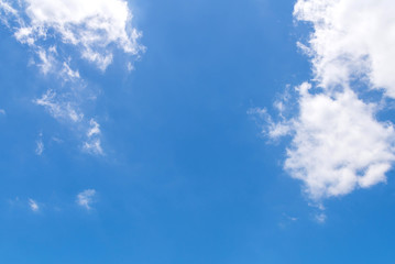 Blue sky with clouds nature for background