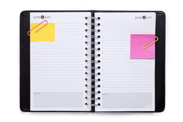 organizer with paper clips