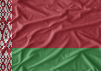 Fabric texture of the flag of Belarus