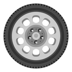 Car wheel vector