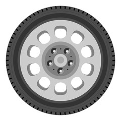 Car wheel vector