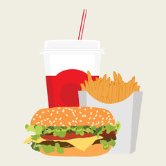 Fast food vector