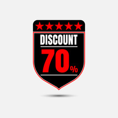 Sale discount icon.