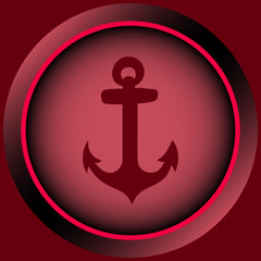 Icon red anchor