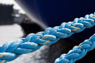 rope anchoring silhouette of the ship