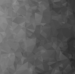 Black Polygonal Mosaic Background, Creative Design Templates