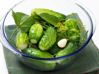 Cucumber salting