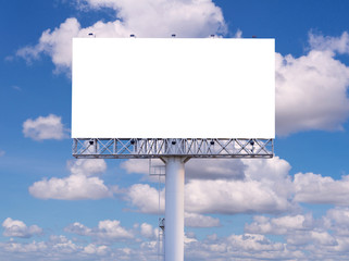 Fototapeta premium Blank billboard ready for new advertisement