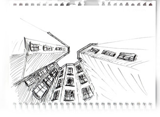 Старый двор колодец в Петербурге