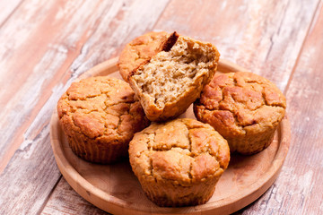 Carrot muffins for healthy kids lunch