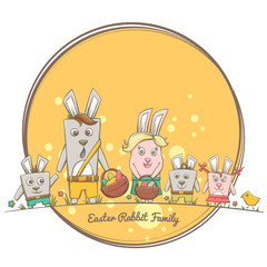 Easter Rabbit Family