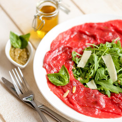 carpaccio  de boeuf parmesan 2