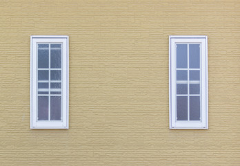 Windows and Detail of house exterior wall.