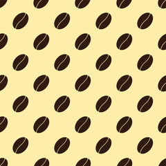 Pattern with coffee beans
