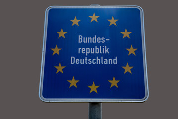 Grenze, Schild freigestellt