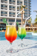 Cocktail Drinks Poolside