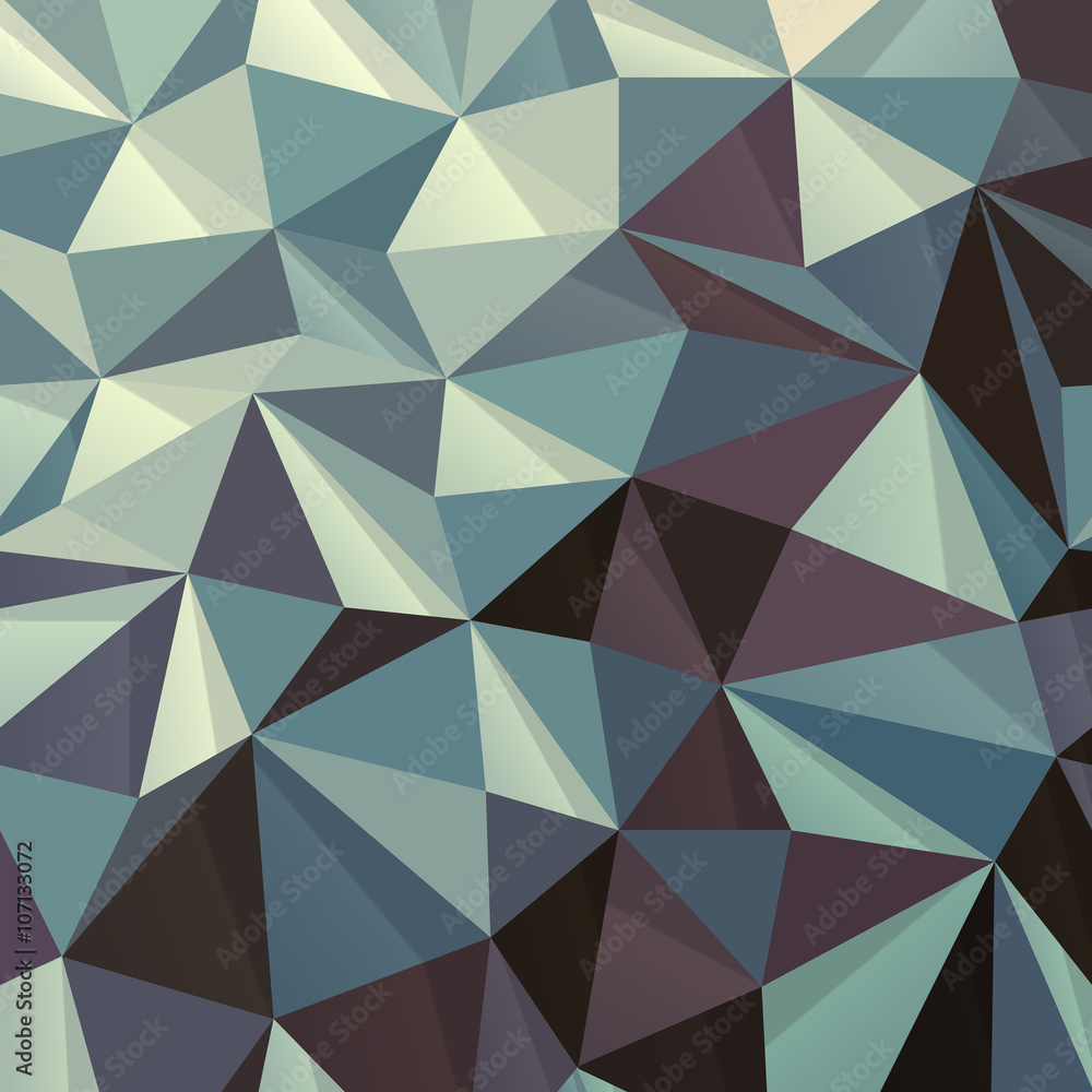 Aufkleber Triangle Abstract Geometric Pattern