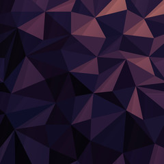Triangular Low Poly Dark Blue Pattern