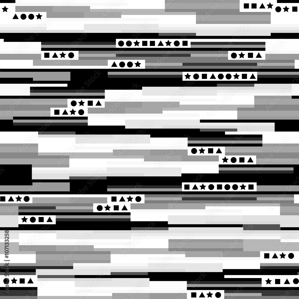 Aufkleber Seamless pattern with geometric shapes
