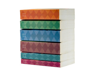 Fototapeta na wymiar books isolated in white background, textbook