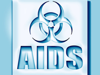 Aids virus concept background