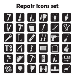 Repair icon set