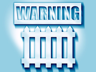 Railway warning sign