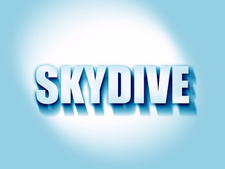 skydive sign background