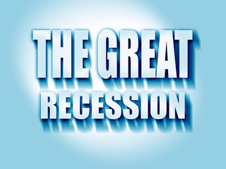 Recession sign background